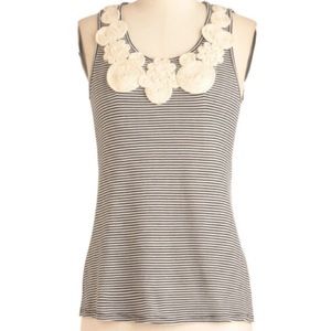 ModCloth Open Back Striped Tank